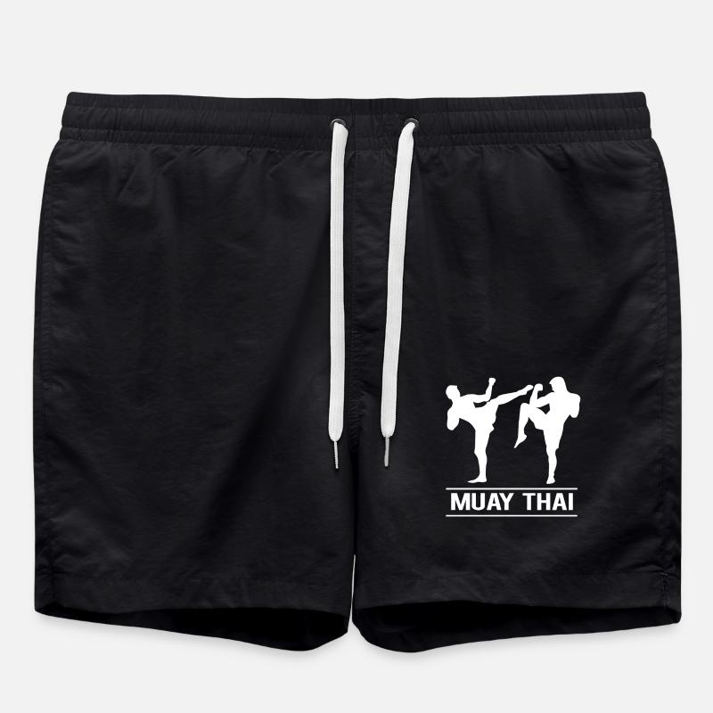 Muay Thai - Badeshorts - Schwarz