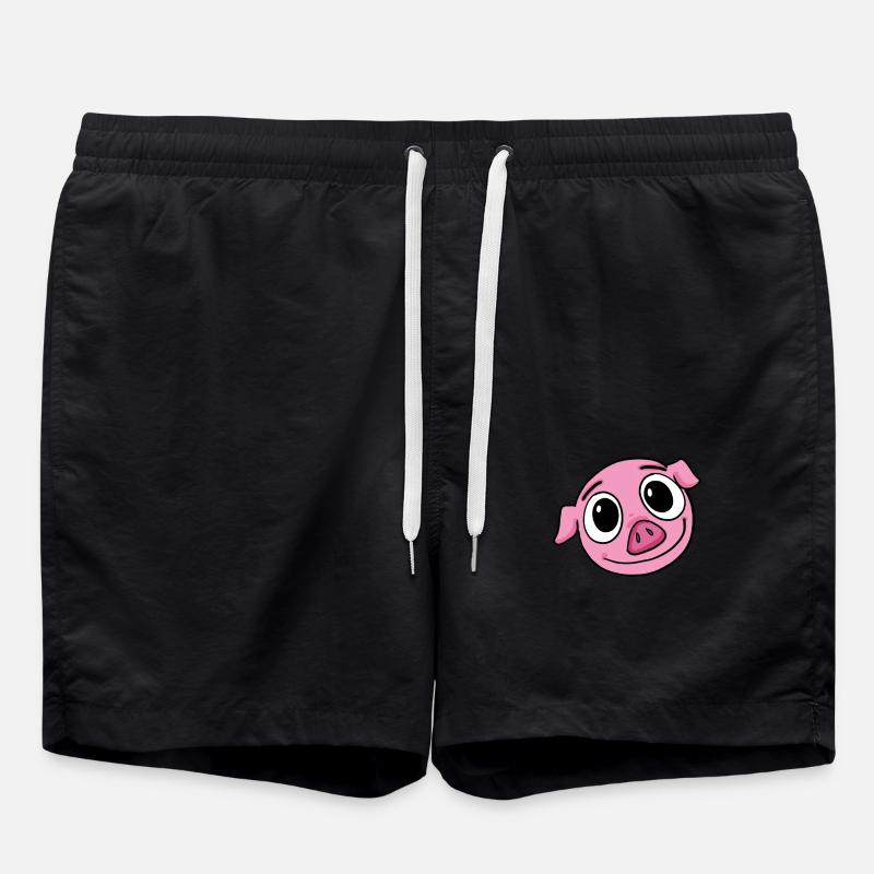 pig - Swim Trunks - black