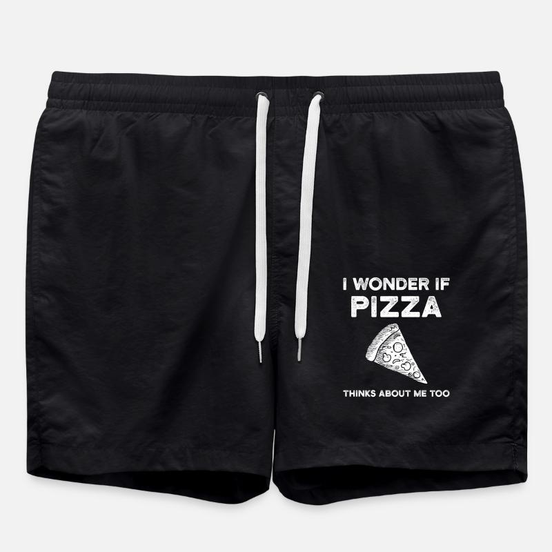 pizza - Swim Trunks - black