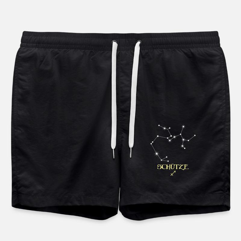 Sagittarius Zodiac - Swim Trunks - black
