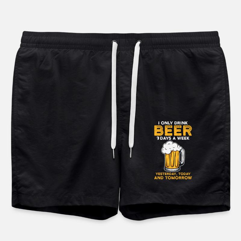 beer - Swim Trunks - black