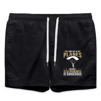 Parachute - Short de bain - noir - Devant - AI Model Male 185 light (185cm)