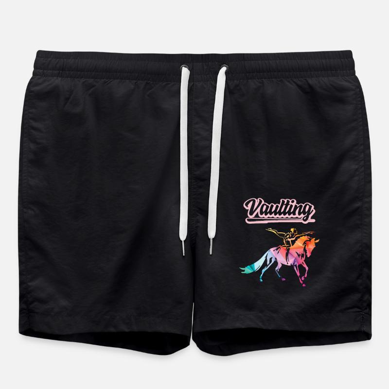 Vaulting Voltigieren cheval équitation - Short de bain - noir