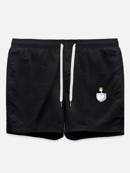 Girafe mignonne - Short de bain - noir