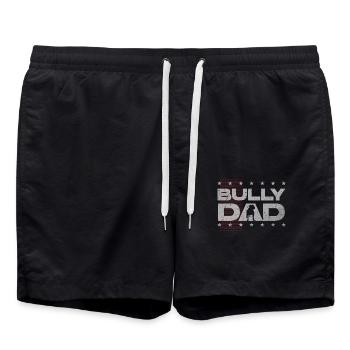 american bully, american bully mom, american - Swim Trunks - black - Front - AI Model Male 185 light (185cm)