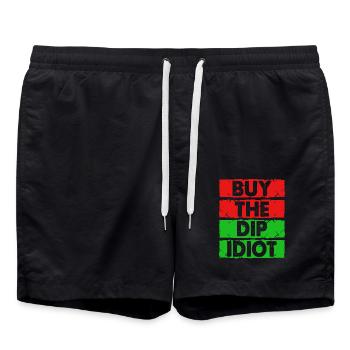 Bourse - Short de bain - noir - Devant - AI Model Male 185 light (185cm)
