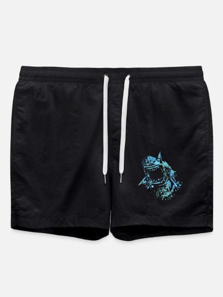 shark - Swim Trunks - black