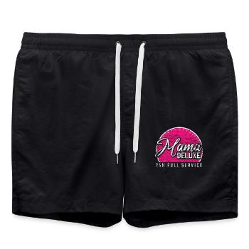 Mother's Day Mother Mummy Saying 24 Hours Gift - Swim Trunks - black - Front - AI Model Male 185 light (185cm)