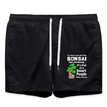 Bonsai Arbre - Short de bain - noir - Devant - AI Model Male 185 light (185cm)