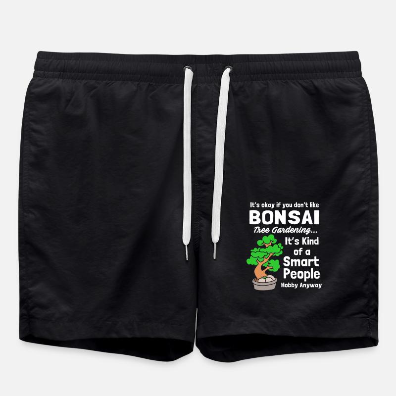 Bonsai Tree - Swim Trunks - black