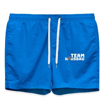 Kleiner Bauherr Junge Hausbau Team Crew Geschenk - Badeshorts - Cobalt blue - Vorne