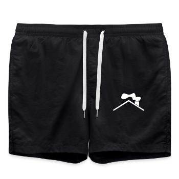 roof - Swim Trunks - black - Front - AI Model Male 185 light (185cm)