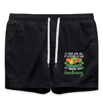Gardening Hobby Gardener Gardener Gift - Swim Trunks - black - Front - AI Model Male 185 light (185cm)