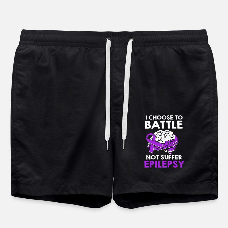 epilepsy - Swim Trunks - black