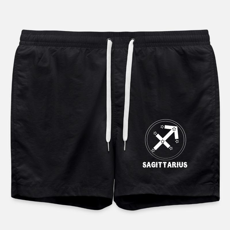 Zodiac Sagittarius - Swim Trunks - black