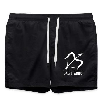 Schütze Sternzeichen - Badeshorts - Schwarz - Vorne - AI Model Male 185 light (185cm)