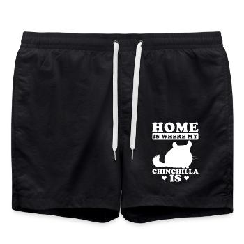 Chinchilla - Short de bain - noir - Devant - AI Model Male 185 light (185cm)