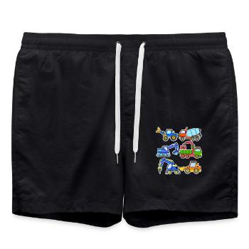 Chantiers - Short de bain - noir - Devant - AI Model Male 185 light (185cm)