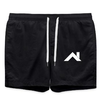 Maison toit - Short de bain - noir - Devant - AI Model Male 185 light (185cm)