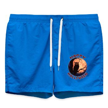 Glücklich Es ist alles, was Halloween - gruselige Eule Voller Mond Geschenk - Badeshorts - Cobalt blue - Vorne