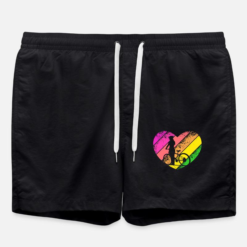 coeur vélo fille - Short de bain - noir