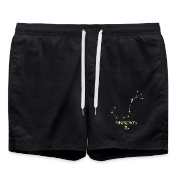Skorpion Sternzeichen - Badeshorts - Schwarz - Vorne - AI Model Male 185 light (185cm)