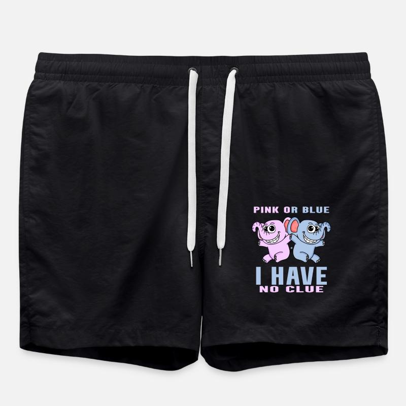 Pink or Blue - Swim Trunks - black