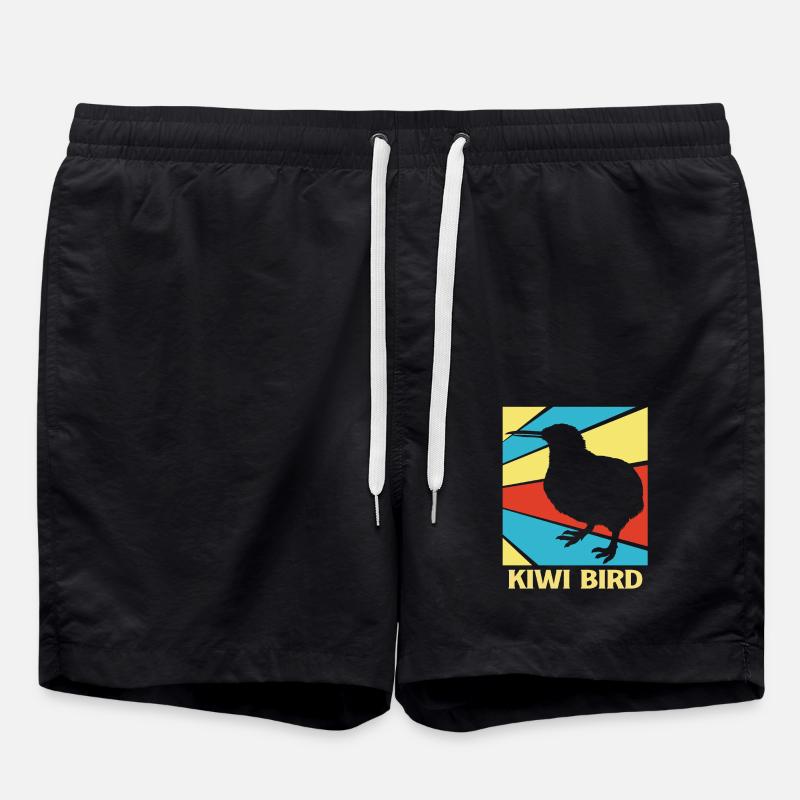 kiwi-oiseau kiwi - Short de bain - noir