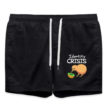 kiwi-oiseau kiwi - Short de bain - noir - Devant - AI Model Male 185 light (185cm)
