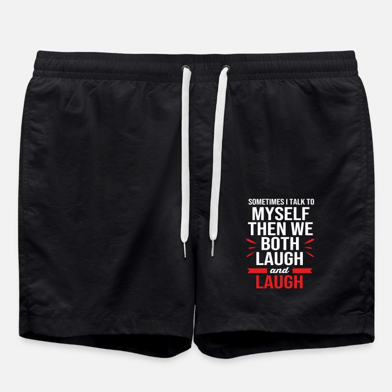 Drôles de paroles rire - Short de bain - noir