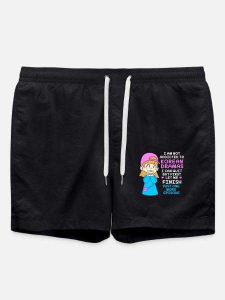 K-Pop Korea Pop Music Kdrama Kpop Korea Korean - Swim Trunks - black