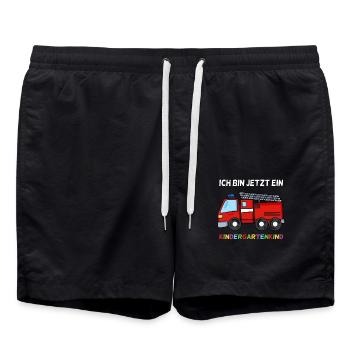 Geschenk für Kindergarten Kleinkinder - Badeshorts - Schwarz - Vorne - AI Model Male 185 light (185cm)