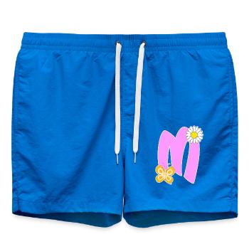 Lettre M avec papillon - Short de bain - cobalt blue - Devant