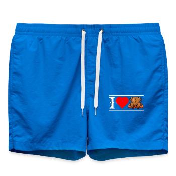 J’adore le poulet frit avec le coeur cool drôle - Short de bain - cobalt blue - Devant