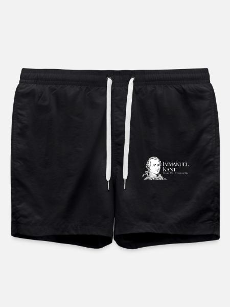 Immanuel Kant - Swim Trunks - black