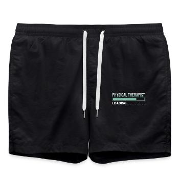 Physiothérapeute Loading - Short de bain - noir - Devant - AI Model Male 185 light (185cm)