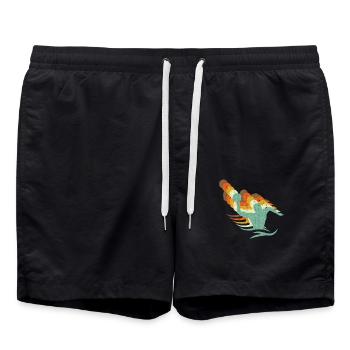 Wasserball Water Polo - Short de bain - noir - Devant - AI Model Male 185 light (185cm)
