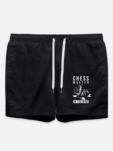 Chess Master Chess Gift - Swim Trunks - black