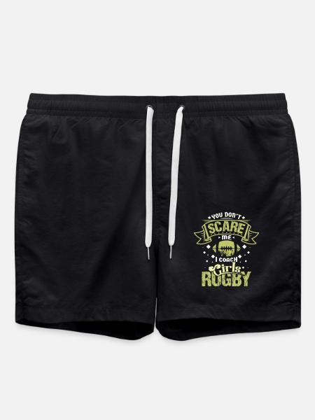Rugby coach - Swim Trunks - black