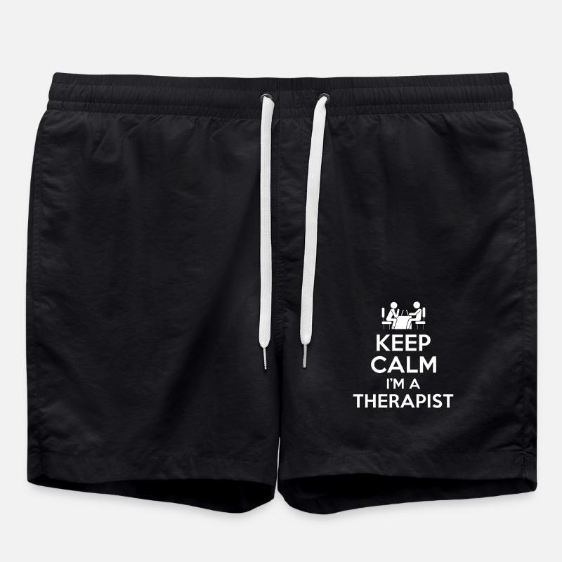 Therapists Gift - Swim Trunks - black
