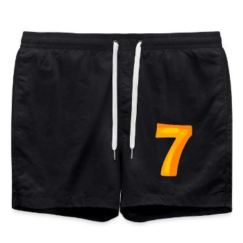 7 - Swim Trunks - black - Front - AI Model Male 185 light (185cm)