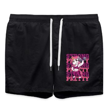 Fitness Muscle Training Licorne - Short de bain - noir - Devant - AI Model Male 185 light (185cm)