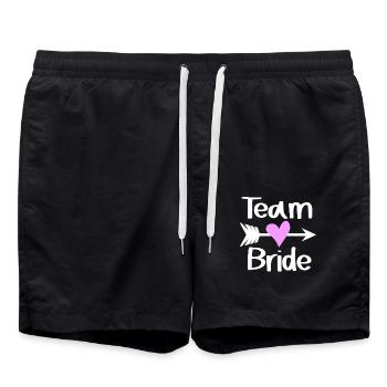 La mariée de l’équipe - Short de bain - noir - Devant - AI Model Male 185 light (185cm)