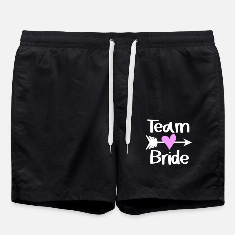 Team Braut - Badeshorts - Schwarz