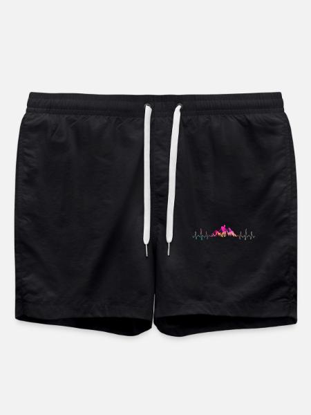 Wandern Herzschlag - Badeshorts - Schwarz