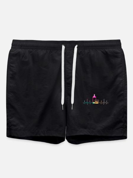 Whisky Heartbeat - Swim Trunks - black