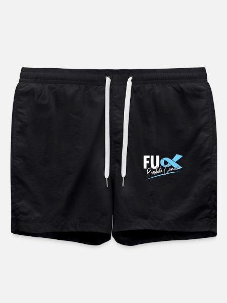 Prostate Cancer Battle Saying Health Gift - Swim Trunks - black