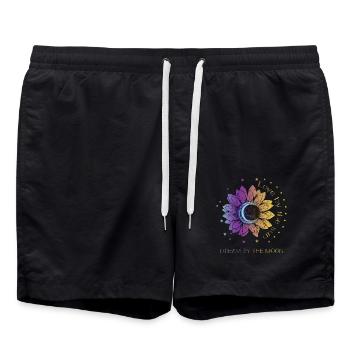 Boho Bohemian Spirituelles Geschenk - Badeshorts - Schwarz - Vorne - AI Model Male 185 light (185cm)