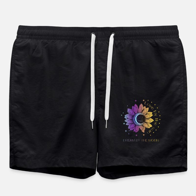 Boho Bohemian Spiritual Gift - Swim Trunks - black