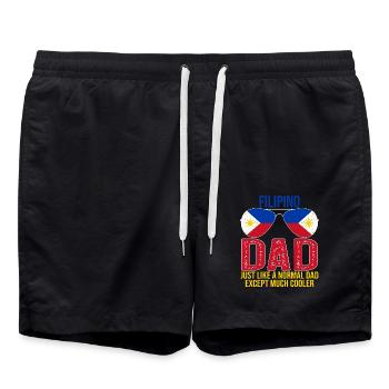 Filipino Dad Philippines Flag Sunglasses Father’s - Short de bain - noir - Devant - AI Model Male 185 light (185cm)